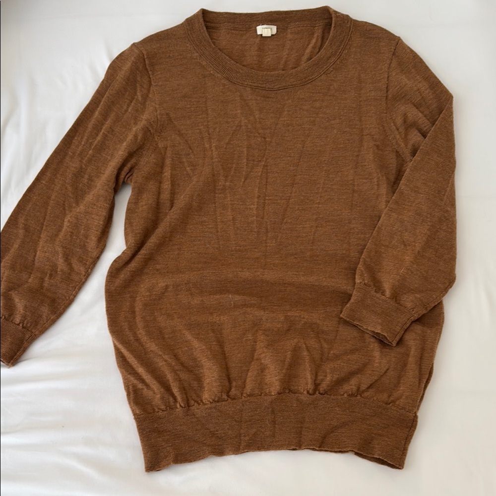 J. Crew Chestnut Knit Pullover